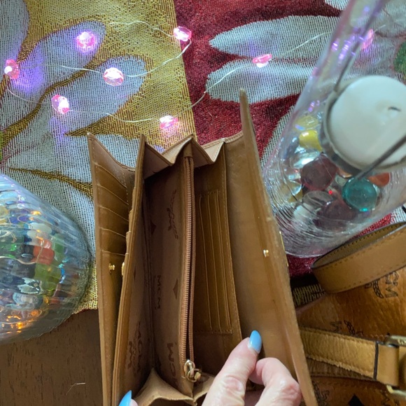 MCM Cognac long vintage trifold wallet. EUC. Matching purse in closet 7”x4” $125 - Picture 10 of 14